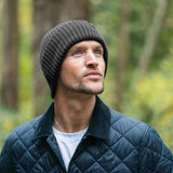 Swole Panda Organic Cotton Beanie In Black