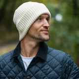 Swole Panda Organic Cotton Beanie In Cream