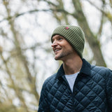 Swole Panda Organic Cotton Beanie In Olive