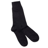 Swole Panda Plain Bamboo Socks In Navy