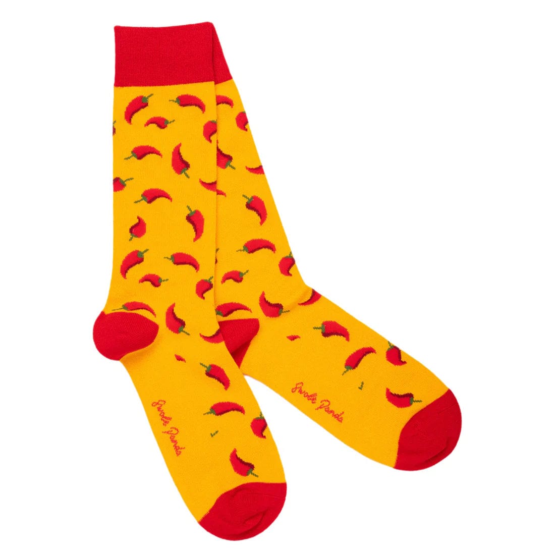 Swole Panda Red Chilli Socks in Orange/Red