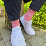 Swole Panda Sheep Socks in Pink