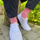Swole Panda Sheep Socks in Pink