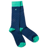 Swole Panda Spotted Bamboo Socks In Green