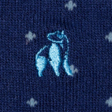 Swole Panda Spotted Sky Blue Bamboo Socks