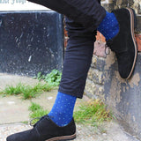 Swole Panda Spotted Sky Blue Bamboo Socks
