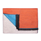 Swole Panda Stripe Bamboo Scarf In Orange Blue & Grey