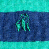 Swole Panda Striped Bamboo Socks In Lime Green