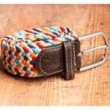 Swole Panda Woven Belt in Multicolour Zig-Zag
