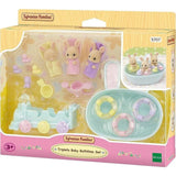 Sylvanian Families Triplets Baby Bathtime Set