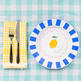 Gingham Tea Towels/Napkins In Yellow