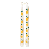 Lemon Taper Dinner Candles, 2 Pack