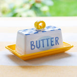 Talking Tables Butter Dish In Blue