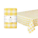 Talking Tables Gingham Fabric Tablecloth In Yellow