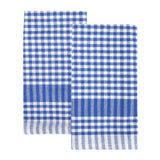 Talking Tables Gingham Tea Towels/Napkins In Blue