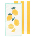 Talking Tables Lemon Long Lunch Paper Napkins In Yellow, 16pk