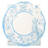 Talking Tables Playful Pierre Blue & White Scalloped Paper Plates - 10 Pack