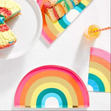 Talking Tables Rainbow Shaped Paper Napkins - 16 Pack