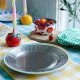 Tomato Ceramic Candle Holder In Red, 6cm