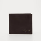 Ted Baker Antonys Core Bifold Leather Wallet in Chocolate Brown