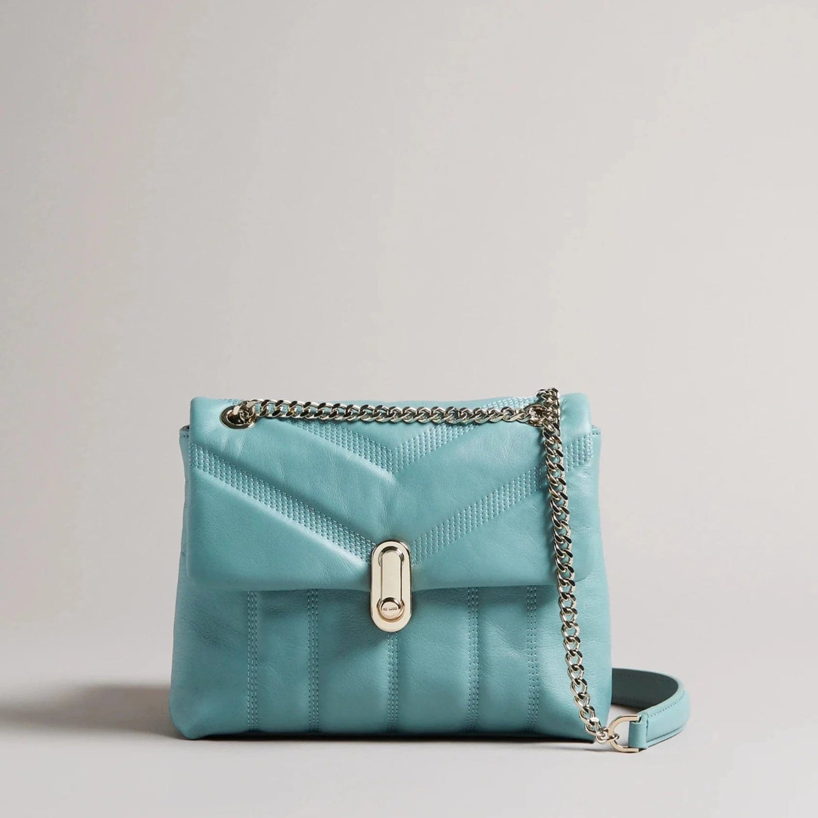 Ted Baker Ayalina Quilted Puffer Small Shoulder Bag Blue