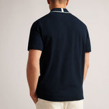 Ted Baker Camdn Short Sleeve Polo Shirt in Navy