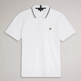 Ted Baker Camdn Short Sleeve Polo Shirt in White
