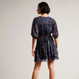 Ted Baker Casadee Smock Panel Wrap Mini Dress