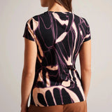 Ted baker Chrissi Abstract Fitted T-Shirt