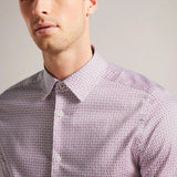 Ted Baker Conifur Long Sleeve Circle Geometric Print Shirt