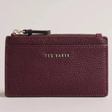 Ted Baker Delfie Webbing Zip Card Holder in Dark Purple
