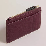 Ted Baker Delfie Webbing Zip Card Holder in Dark Purple