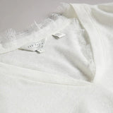 Ted Baker Effiy V-Neck Vest With Lace Neckline in White