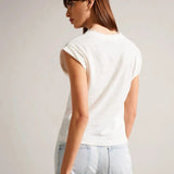 Ted Baker Effiy V-Neck Vest With Lace Neckline in White
