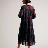 Ted Baker Ellyah Swing Midaxi Dress With Ruffle Tiers