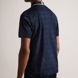 Ted Baker Galton Plain Short Sleeve Polo Navy