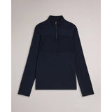 Ted Baker Gazine Long Sleeve Half Zip Pullover in Navy