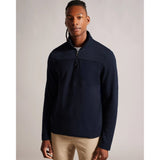 Ted Baker Gazine Long Sleeve Half Zip Pullover in Navy
