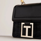 Ted Baker Jaylisa Top Handle Basket Cross Body Bag Black