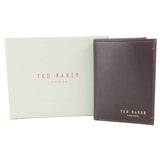 Ted Baker Jonny's Leather Card Holder Wallet in Chocolate Brown