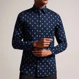 Ted Baker Kyme Print Shirt Navy