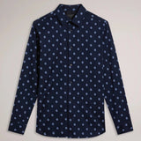 Ted Baker Kyme Print Shirt Navy