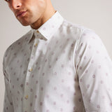 Ted Baker KYME Print Shirt White