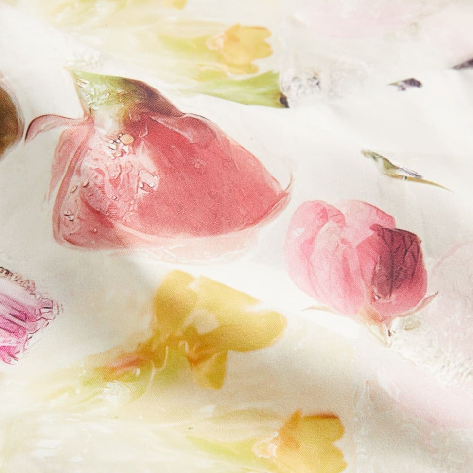 Ted Baker Merreen Off Shoulder Floral Bodycon Midi Dress in White