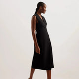 Ted Baker Molenaa Sleeveless Tailored Midi Wrap Dress