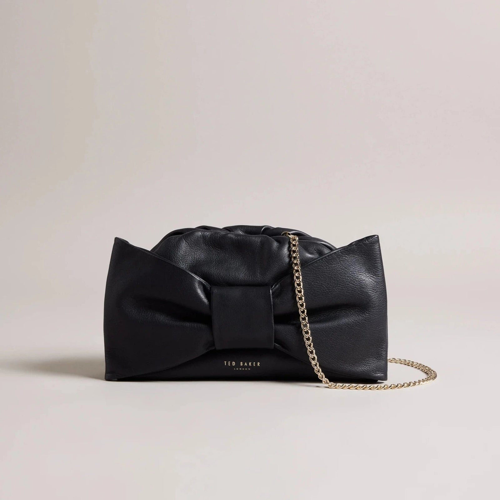 Ted Baker Niasa Bow Detail Clutch Black - Main Image