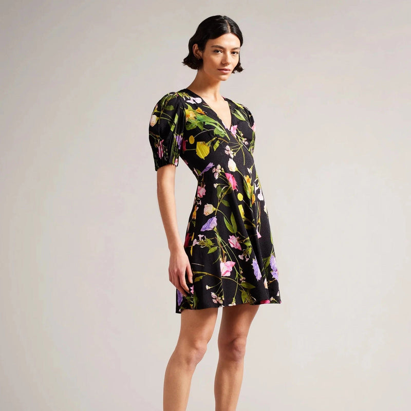 Puff sleeve on sale tea dress