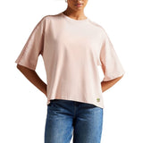 Ted Baker Peyrrie T-Shirt With Zig Zag Stitch In Pink