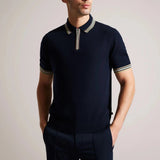 Ted Baker Pierot Trim Polo Shirt Navy