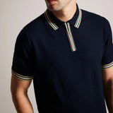 Ted Baker Pierot Trim Polo Shirt Navy